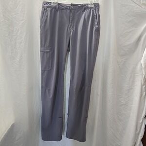 REI Co-Op Pants Womens 8 Tall Gray Cargo Zip Pockets Hiking Roll Cuff Hem
